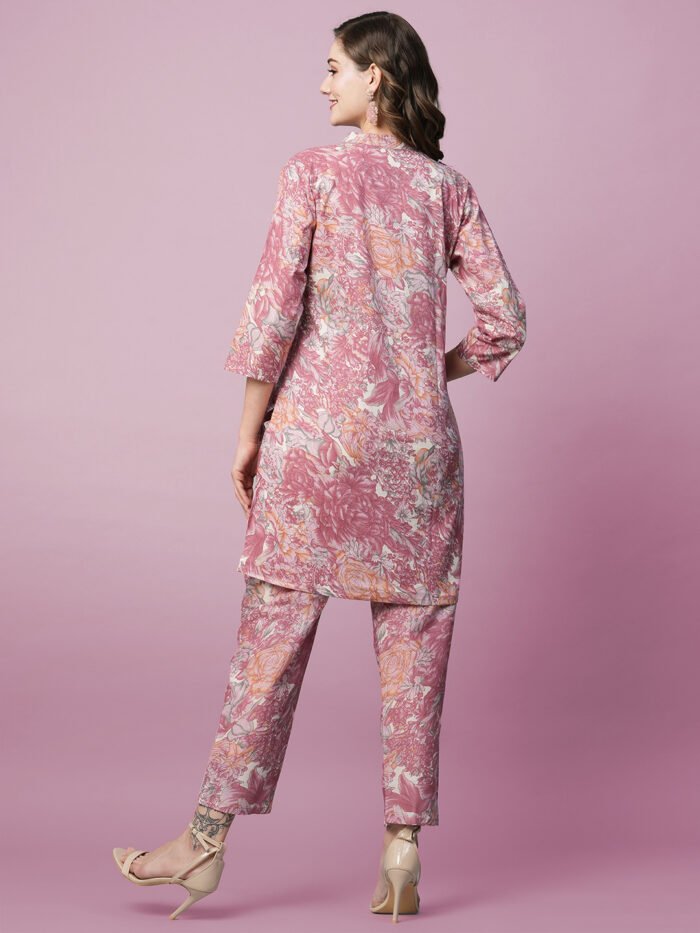 Women Floral Print 2-Piece Co-Ord Set - Image 4