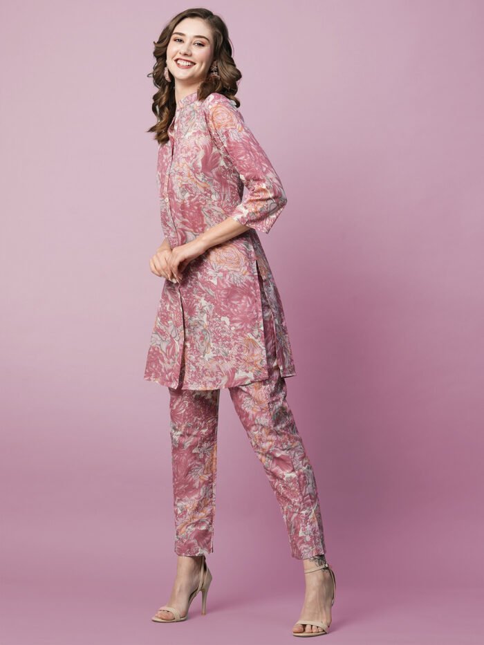 Women Floral Print 2-Piece Co-Ord Set - Image 3