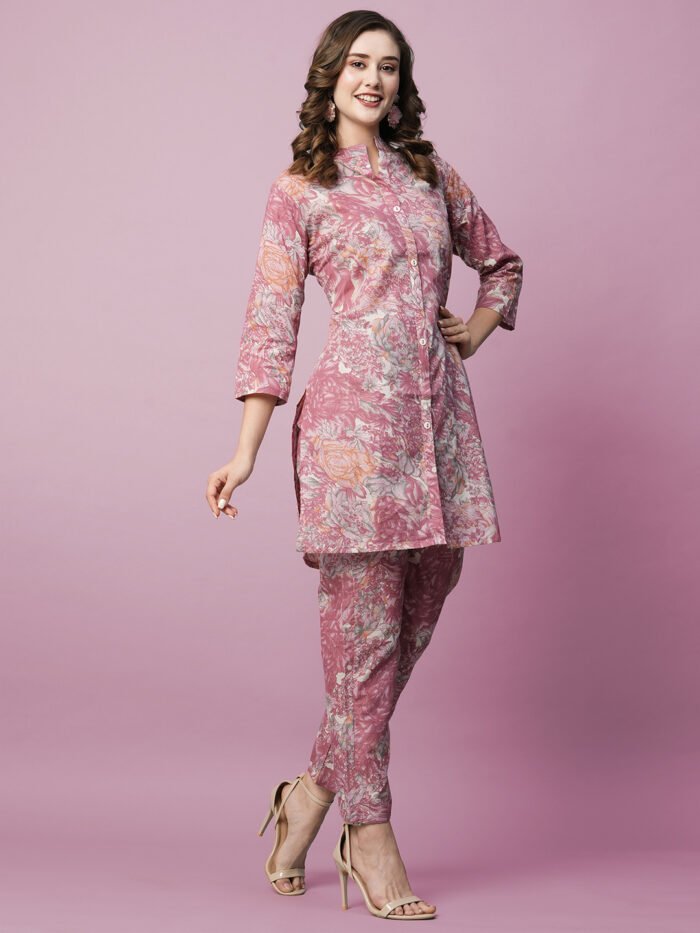 Women Floral Print 2-Piece Co-Ord Set - Image 2