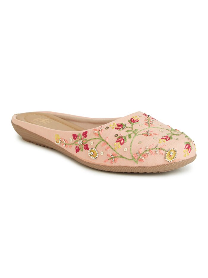 Women Embellished Ethnic Mules - Image 7