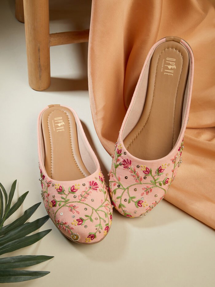 Women Embellished Ethnic Mules