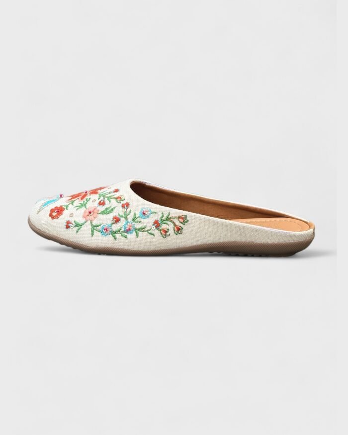 Trendy Handcrafted Embroidered Flats – Perfect for Everyday & Festive Wear - Image 3
