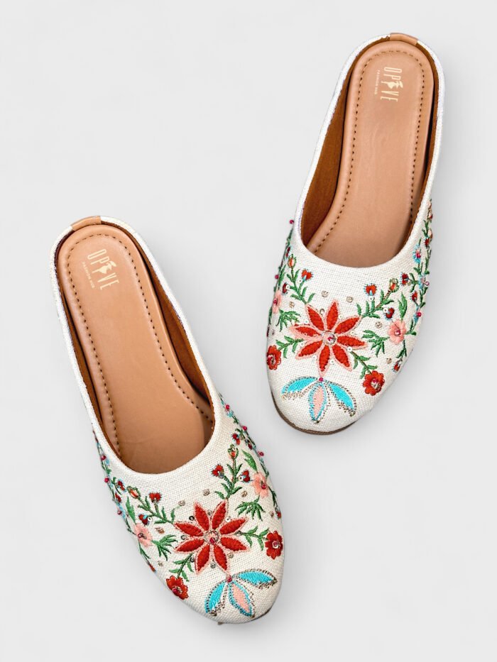Trendy Handcrafted Embroidered Flats – Perfect for Everyday & Festive Wear - Image 2