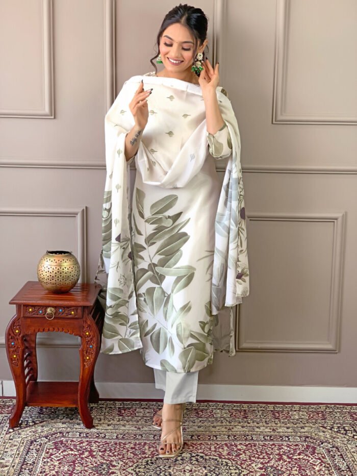 Pista Threadwork Cotton Festive Suit - Image 4