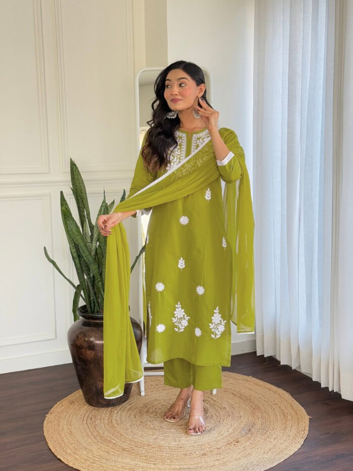 Liril Handwork Cotton Suit - Image 2